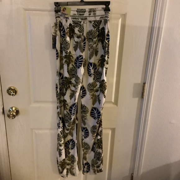 REWASH brand tropical pants, large, long length, 100% Rayon - Picture 6 of 6